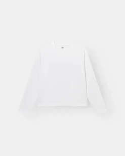 Raglan Longsleeve T-shirt White dame