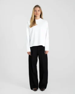 Raglan Longsleeve T-shirt White dame
