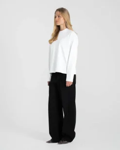 Raglan Longsleeve T-shirt White dame