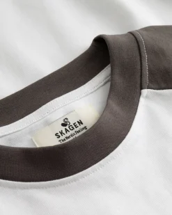 Raglan Longsleeve T-shirt White/Grey