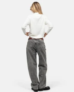 Regular Denim Jeans Washed Grey