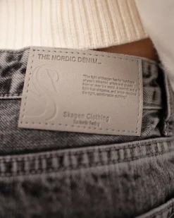 Regular Denim Jeans Washed Grey