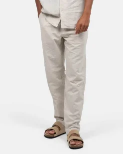 Regular Hørbukser Beige