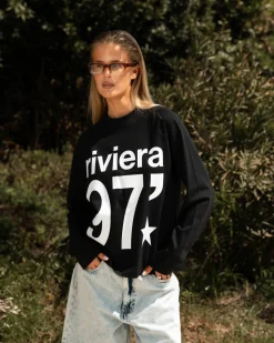 Riviera 97 Raglan Longsleeve Black Dame