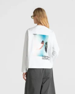 Riviera Rogue Raglan Longsleeve White Dame