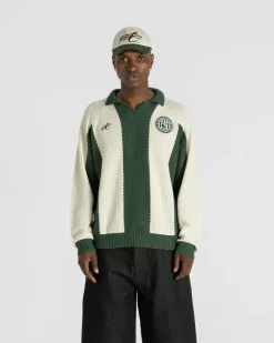 SC Football Knit Green/beige