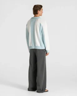 SC Football Knit Light Blue/white