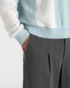 SC Football Knit Light Blue/white