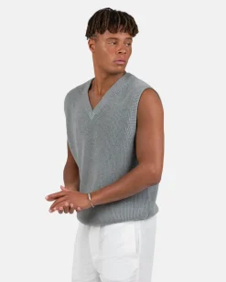Strikvest Grå