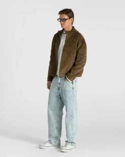 Suede Jacket Moss Green