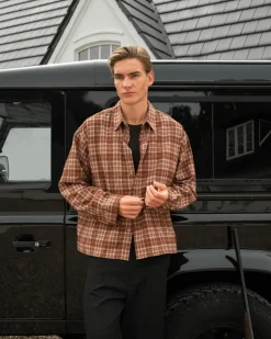 Ternet Flannel shirt bordeaux