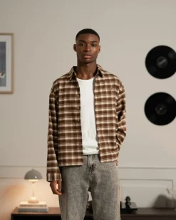 Ternet Flannel Shirt Brown