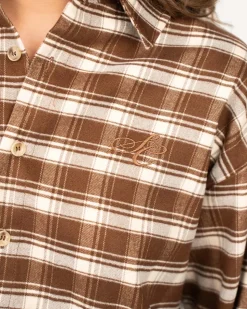Ternet Flannel Shirt Brown