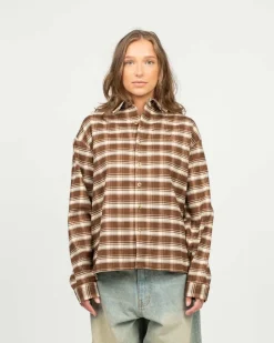 Ternet Flannel Shirt Brown