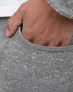 Textured Denim Jeans Grey